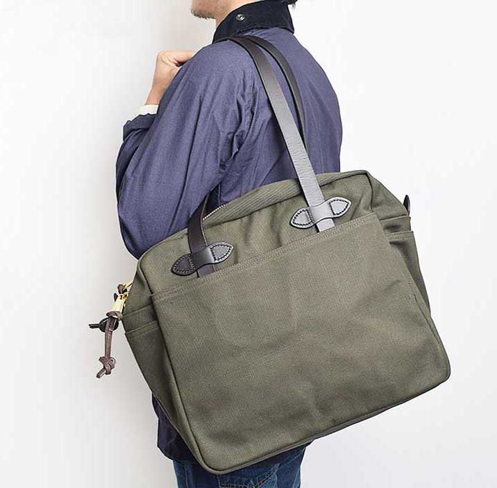 Filson Zippered Tote Review - Otter Green