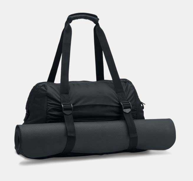 small gym bag with water bottle holder