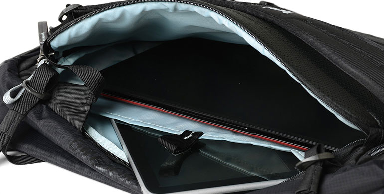 The laptop and tablet compartment on the Gregory Compass Backpacks